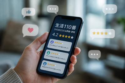 生活110番のSNSの口コミ&評価評判 生活110番のSNSの口コミ&評価評判